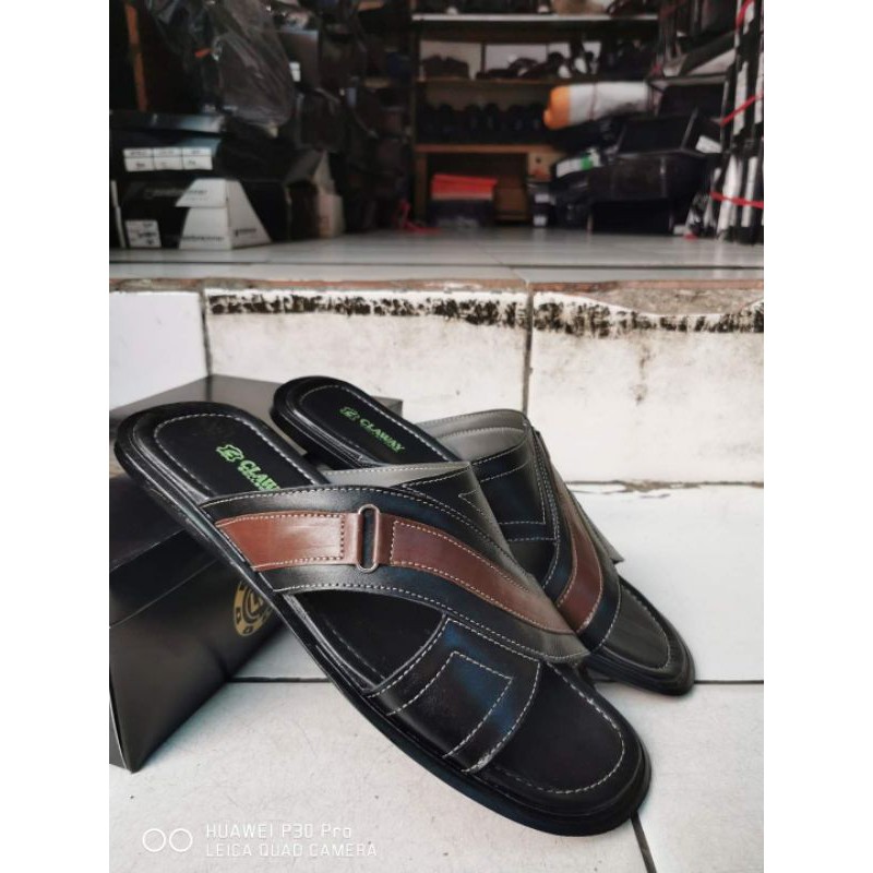 Sandal Kulit Pria Claway 01 Big Size 44-46 ( Produksi Sendiri )