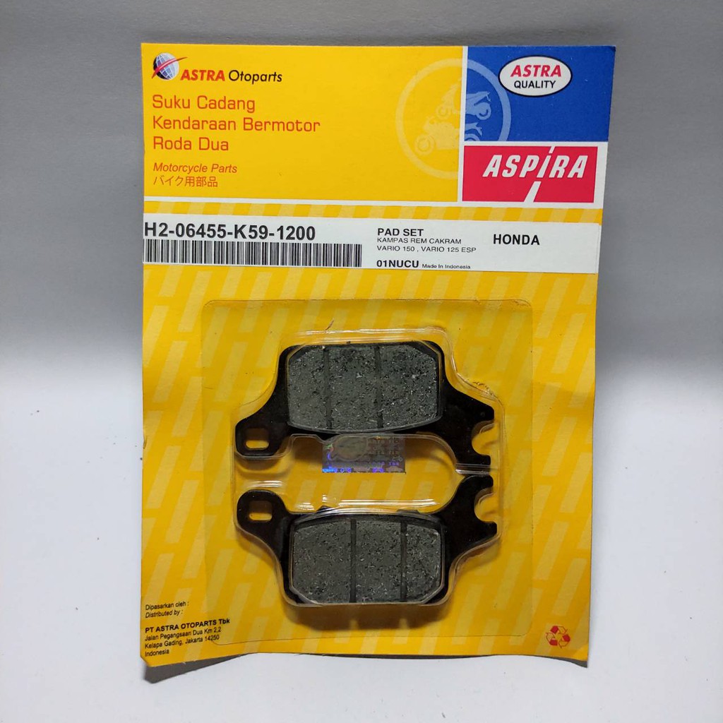 KAMPAS REM DEPAN ASPIRA NEW VARIO 125/150/ESP