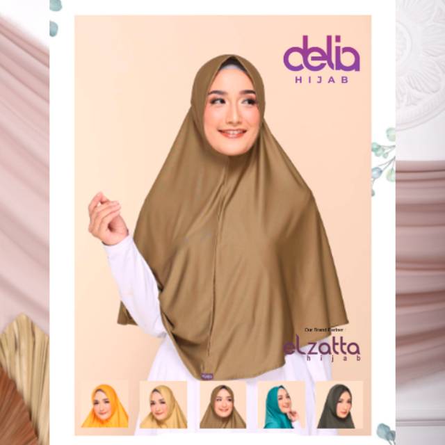 Kerudung Bergo Elzatta - Zaria Salwa - Delia Hijab