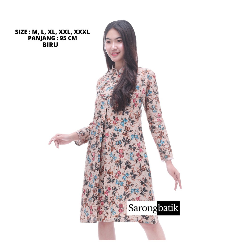 Atasan Dress Batik Wanita Remekan TB0019SB-6