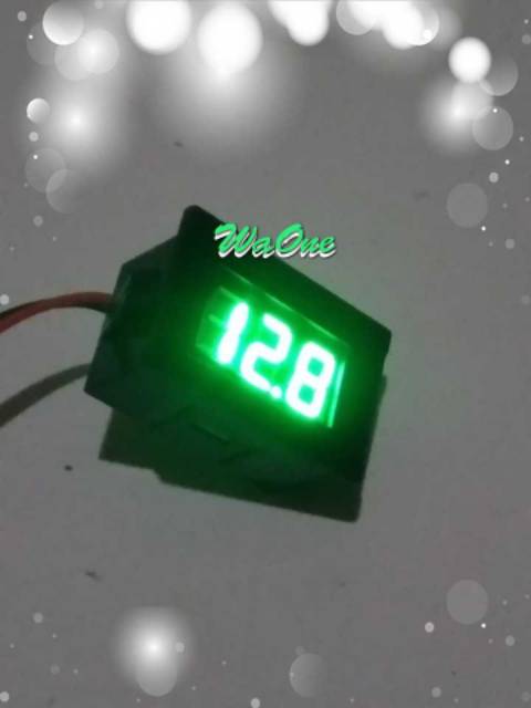 Digital Voltmeter DC LED Hijau