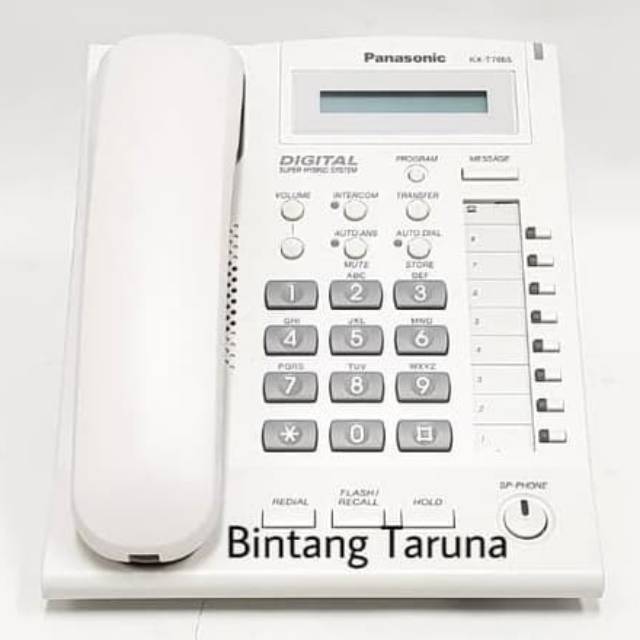 Telepon Digital Panasonic KX-T7665 Telepon Kabel Panasonic KX-T7665 (Putih)