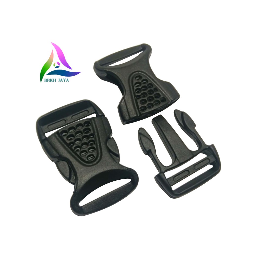 KUNCI SODOK TAS 2.5 CM / SLOT TAS / GESPER TAS PLASTIK PP / 120 PCS