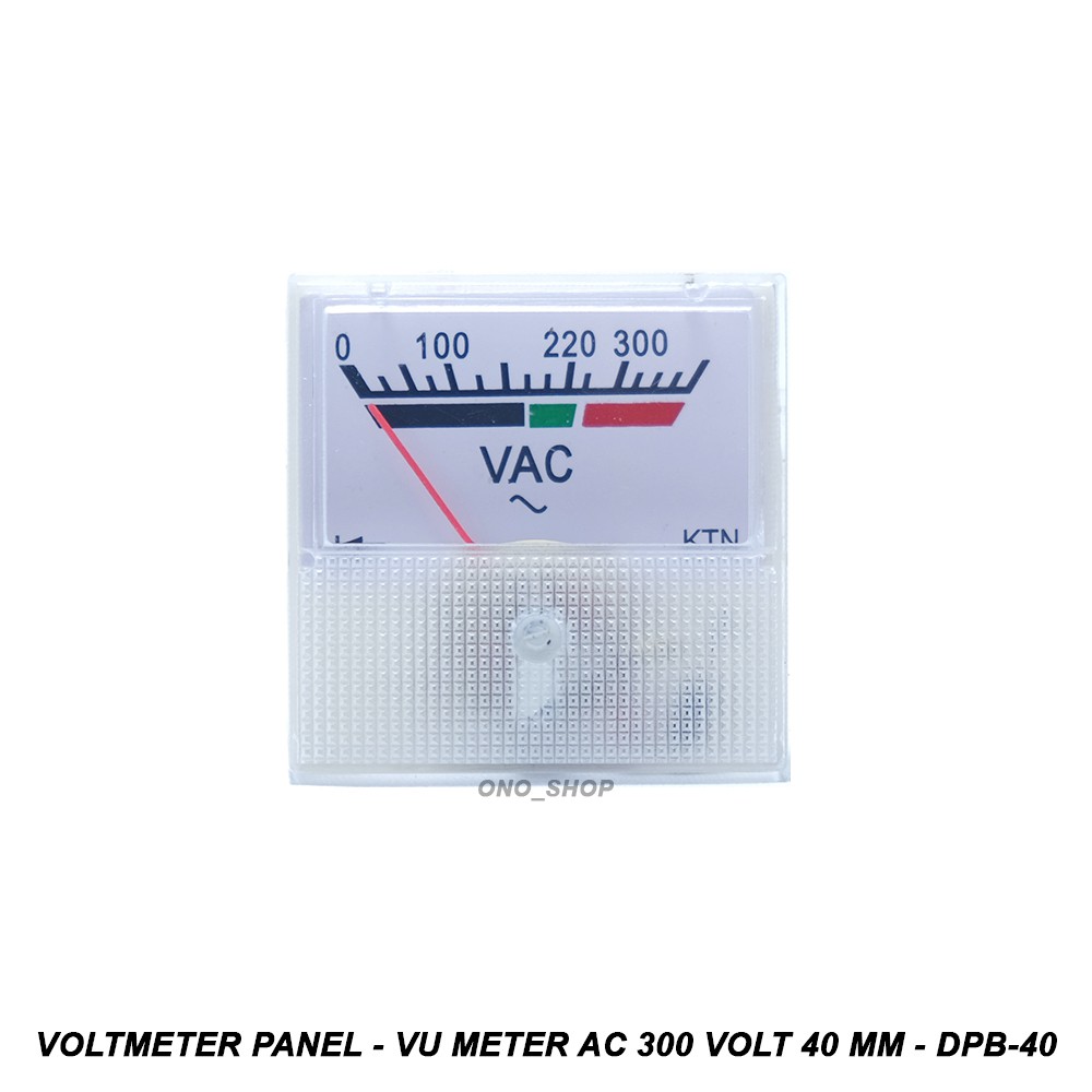 Voltmeter Panel - VU Meter AC 300 Volt 40 mm - DPB-40