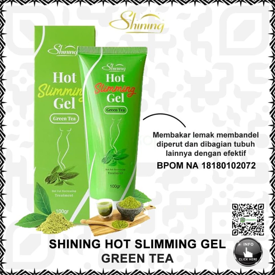 SHINING HOT SLIMMING GEL PELANGSING MEMBAKAR LEMAK PENGHILANG SELULIT STRETCH MARK ORIGINAL BPOM