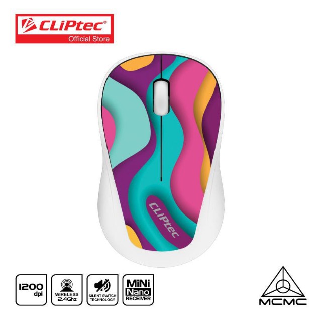 Mouse Wireless Silent Cliptec Xilent Trax RZS 866