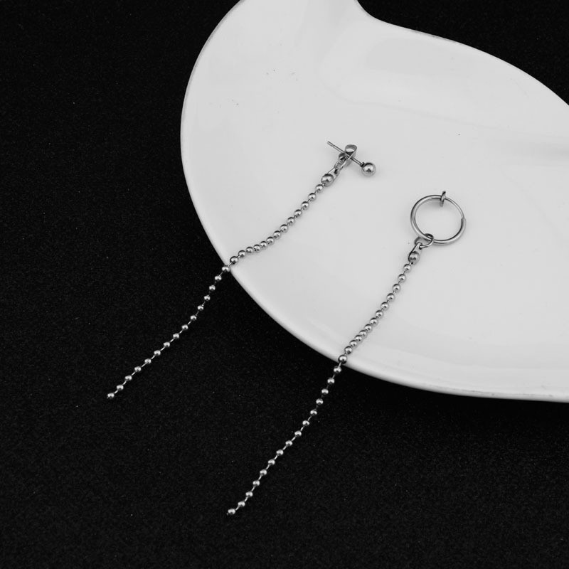 [Bayar Di Tempat]1Pc Anting Tusuk/Jepit Rantai Manik Stainless Steel K-POP BTS Boys Cai Xukun