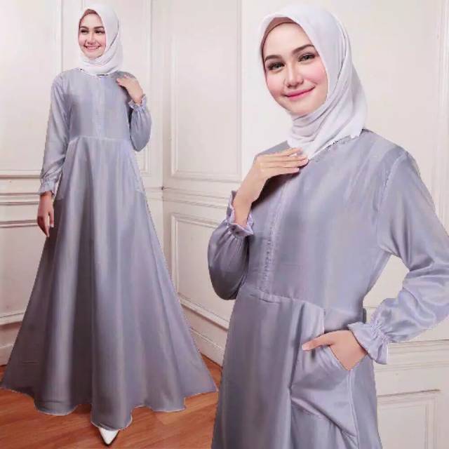 GAMIS VELVET POLOS ASSYIFA GAMIS TERLARIS