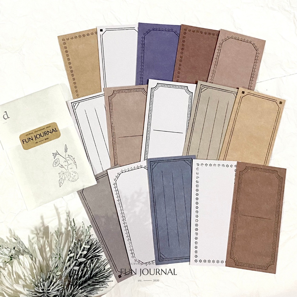 

NOTE CARD COLLECTION PAPER PACK UNTUK JURNAL JOURNAL PLANNING PLANNER BUJO SCRAPBOOK DIY