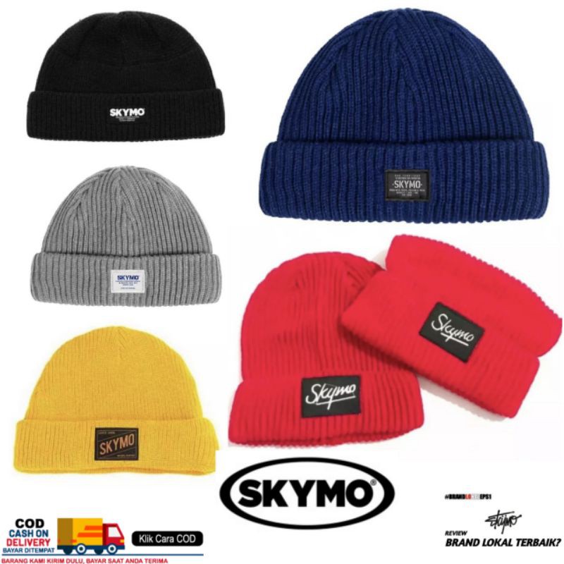 PROMO!!! Kupluk Beanie Hat Skymo// Kupluk Fashion Pria Wanita// Kupluk Skymo Terlaris.