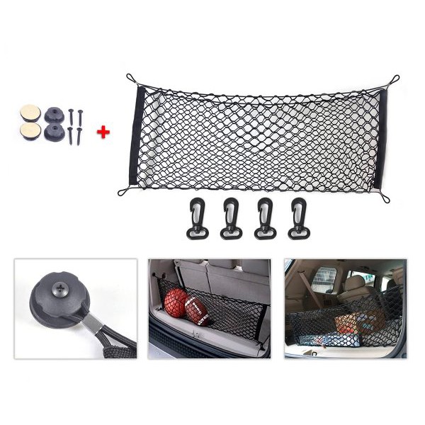 TRAVEL_ID JARING BAGASI MOBIL CARGO NET - CAR NET POCKET - JARING TENGAH MOBIL