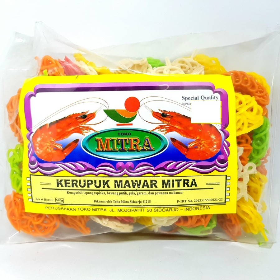 

MITRA KERUPUK MAWAR WARNA 500gr | KRUPUK KHAS OLEH SIDOARJO JAWA TIMUR