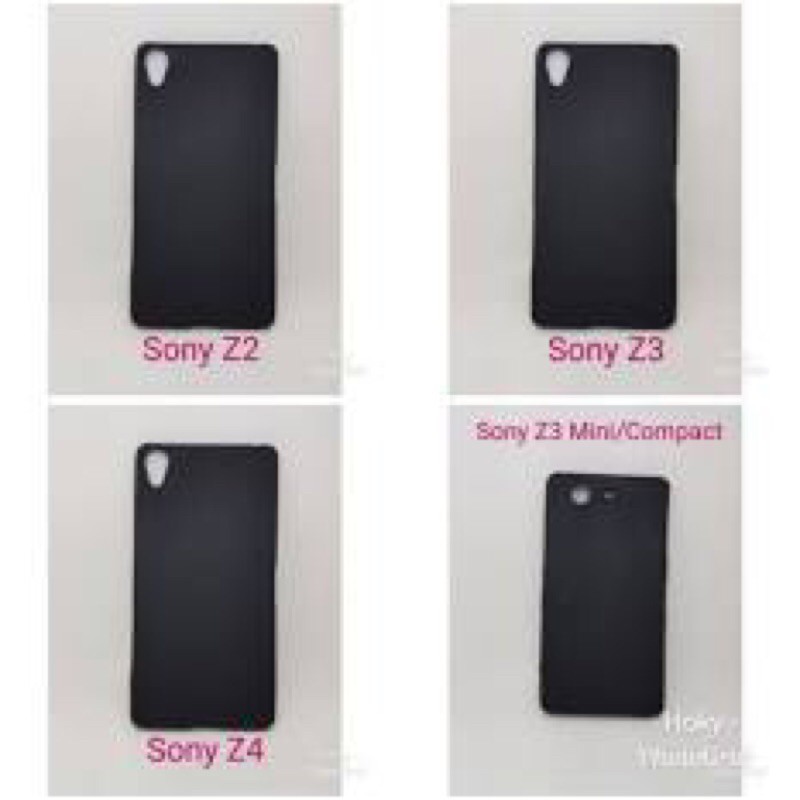 Sony Xperia Z4 Z3 Mini Softcase Blackmatte Slim Case Black Matte Sony Z4 Z3 mini z3 compact