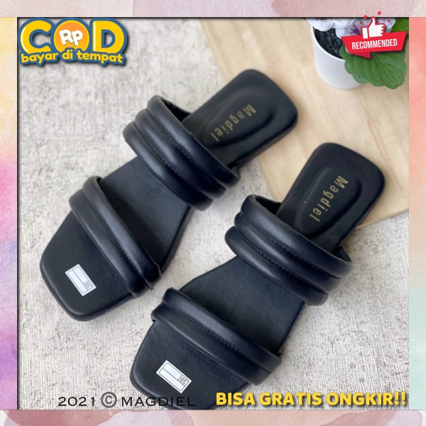 Sandsl Cwek Kasual Impor Sendal Perempuan Slip Sandal Teplek Wanita Kondangan Sendl Cewek Casual San