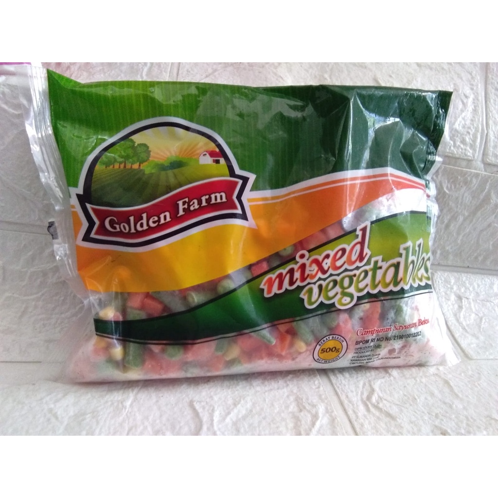 

GOLDEN FARM MIXED VEGETABLE(FROZEN) 500GR