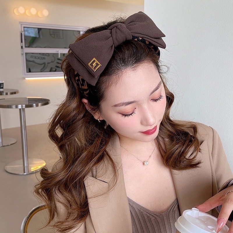 bando -157 Women Girls Cross Bee Hairband Hair Band Female Sweet Patchwork