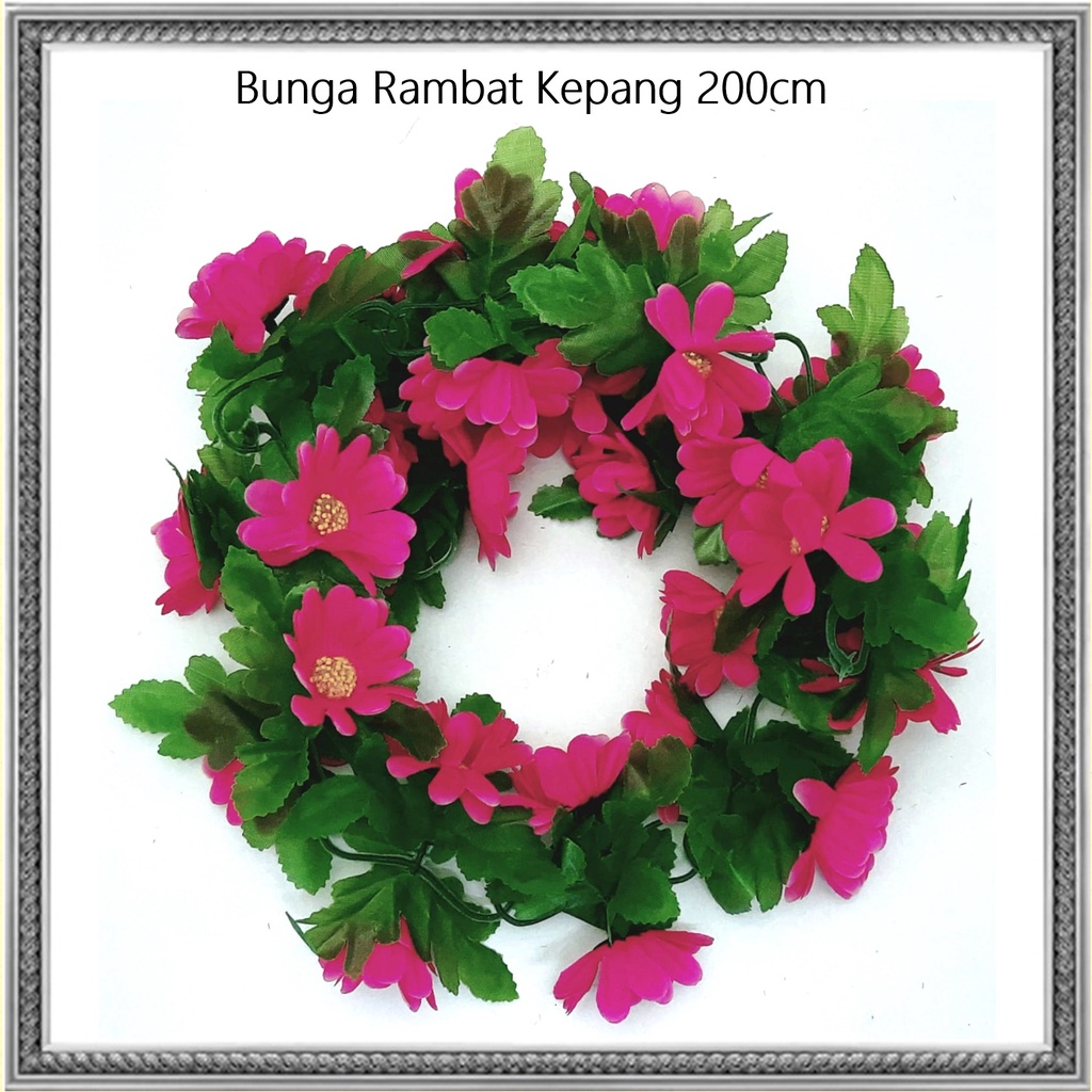 Bunga Rambat Kepang/Bunga Hiasan/Bunga Gantung 200cm