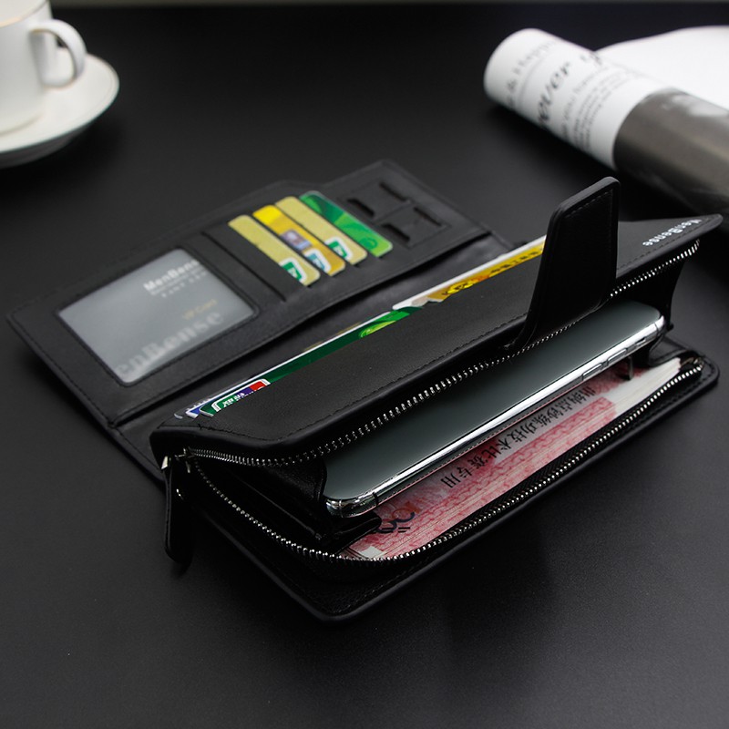 Y103 Dompet Panjang Unisex Pria Wanita Cowok Cewek Kulit Import Bogesi Strip Wallet