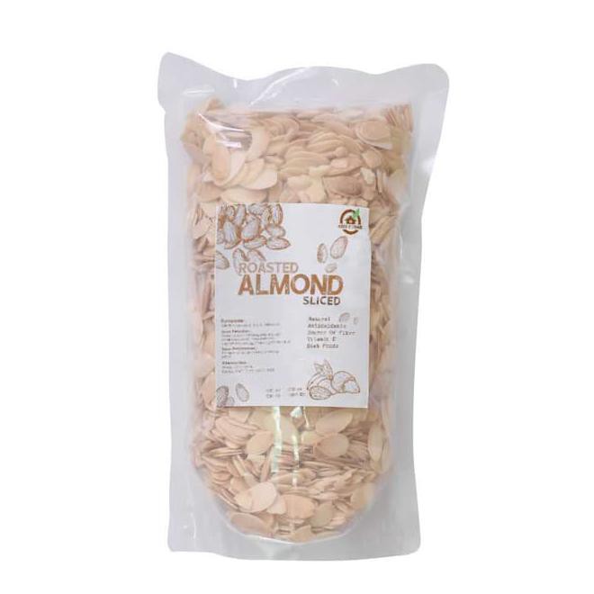 

j0wh natural roasted almond sliced ( panggang ) - 100 gr mrfd