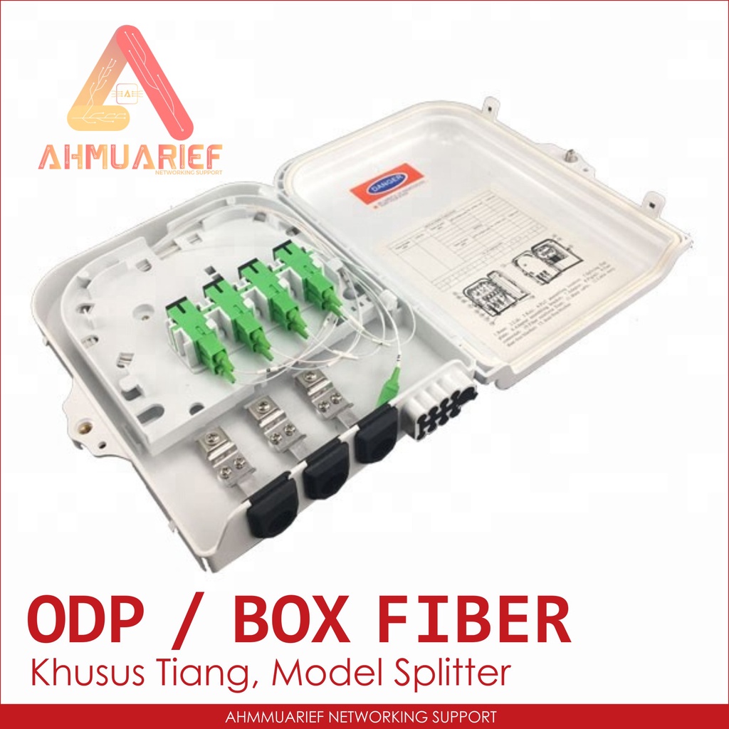 Mini ODP FDB 8 Core Tiang Model Splitter Adapter Pigtail Fiber Optic Optical Distribution Point Box