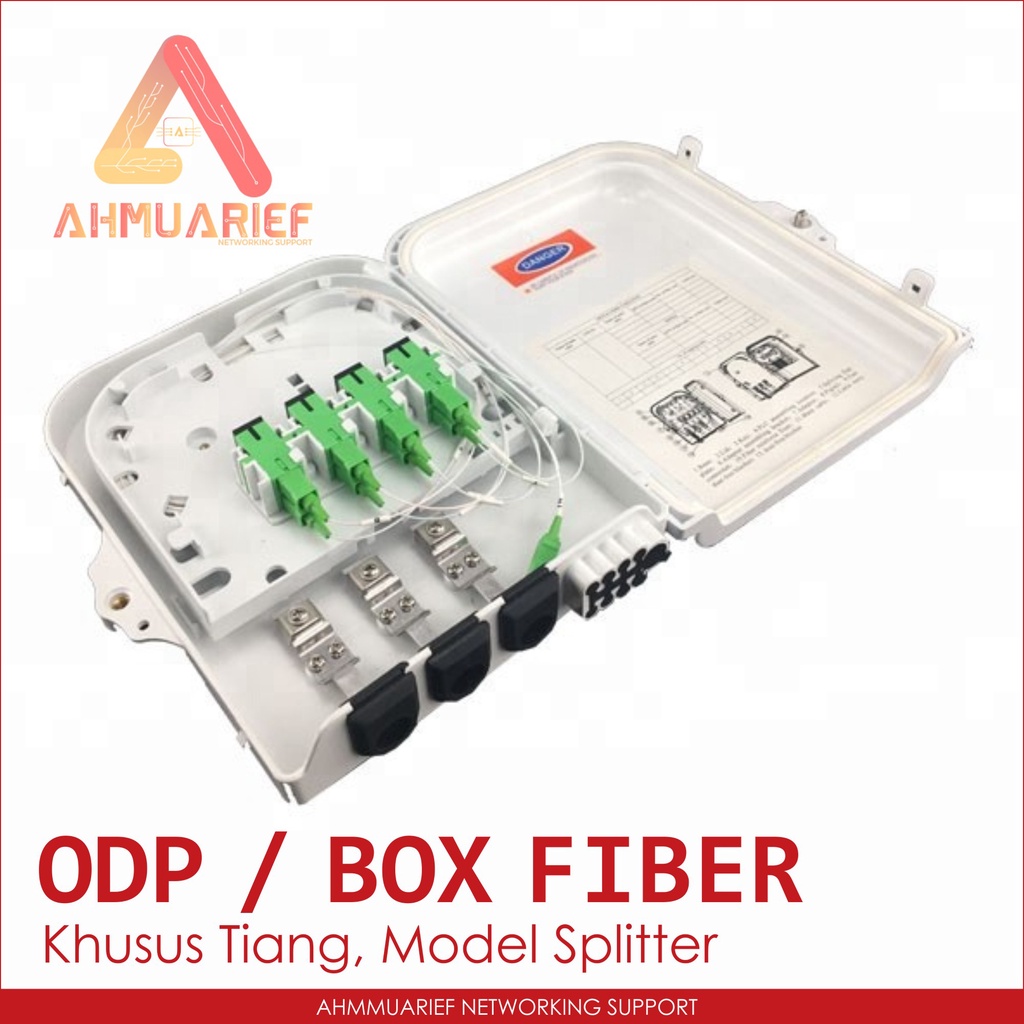 Mini ODP FDB 8 Core Tiang Model Splitter Adapter Pigtail Fiber Optic Optical Distribution Point Box