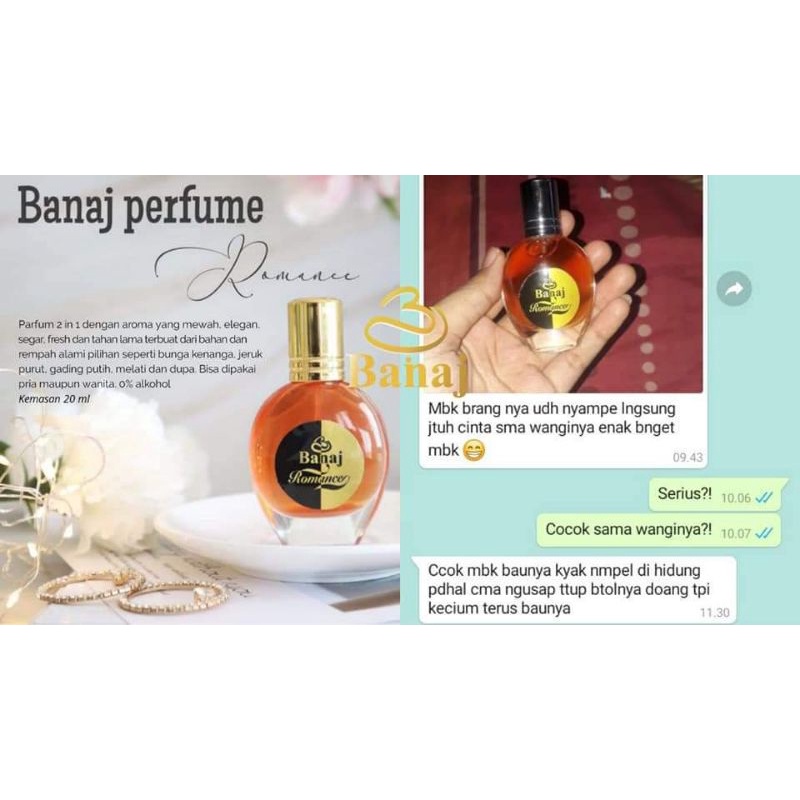 PARFUM ROMANCE BANAJ BEAUTY CARE / PARFUM BANAJ / PARFUM UNISEX / PARFUM ARAB