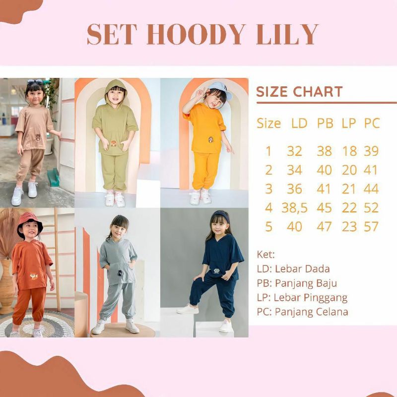 Baju Anak Perempuan Baju Anak cowok Setelan Hoodie anak Lili