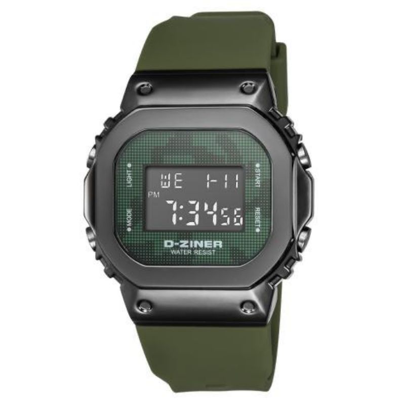 JAM TANGAN PRIA D-ziner kode 8300 ORIGINAL RUBBER DIGITAL DIAMETER 3,8CM