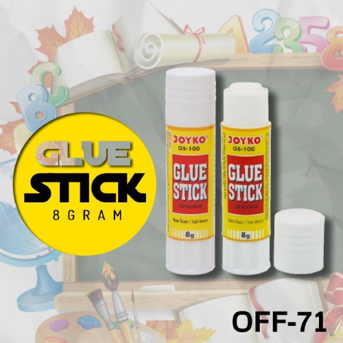 New Lem Perekat Glue Stick 9 Gr Lem Glue Strong Adhesive (Off-71)