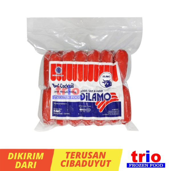 

DILAMO Beef Cocktail - Sosis Sapi Merah 500gr