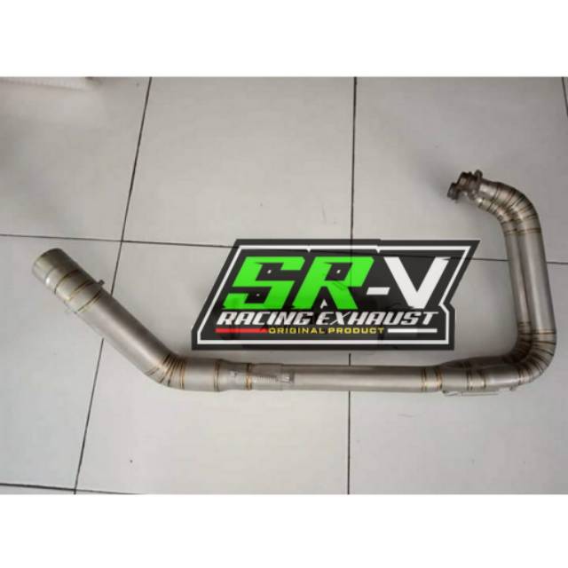 Header leher pipa knalpot NINJA 250 KARBU/FI NINJA 250 Z R25 MT25 CBR 250 RR full cacing titanium sb