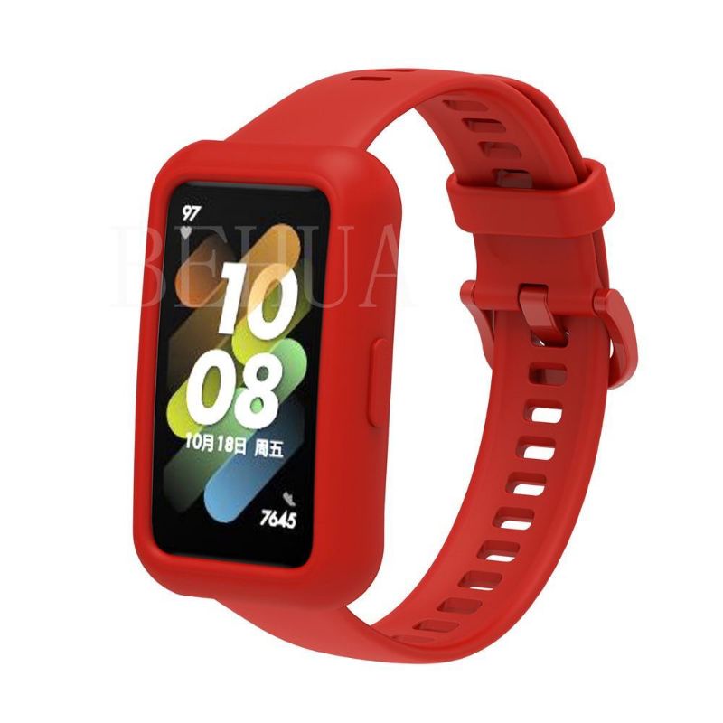 Casing Soft Case Huawei Band 7 2022 Bahan Silikon Dengan Frame Bumper