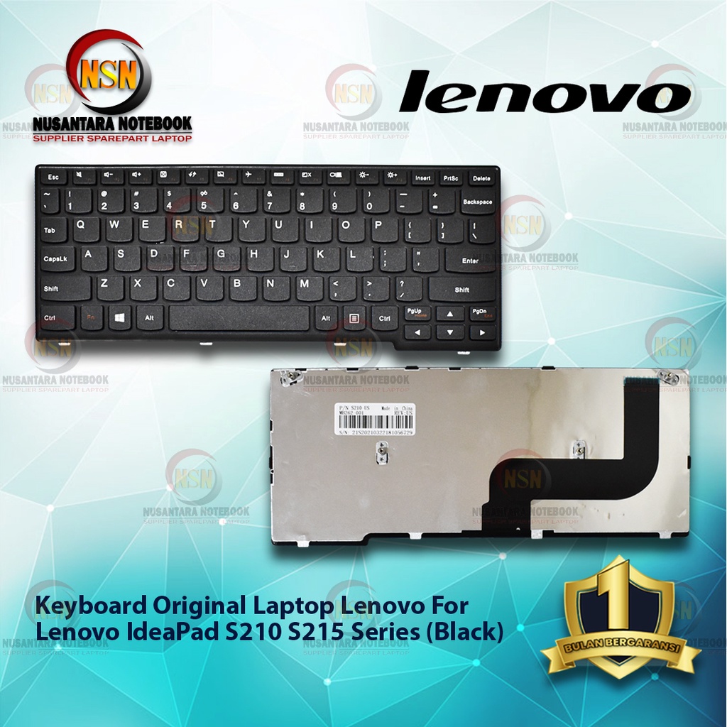 Keyboard Laptop Lenovo IdeaPad S210 S215 Series Black