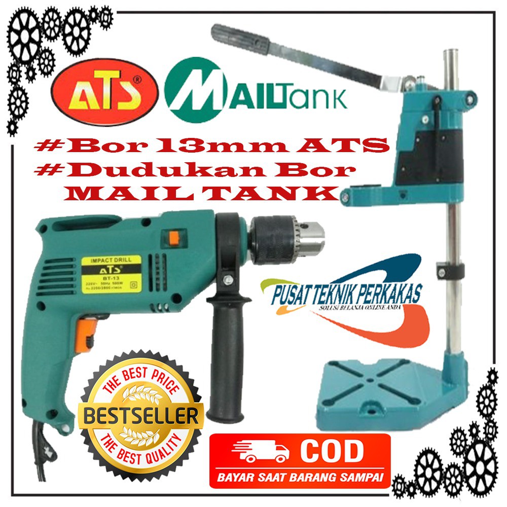 PROMO PAKET SUPER DUPER MURAH MESIN BOR ATS 13 MM TIPE BT-13 ORIGINAL