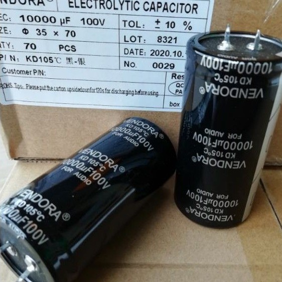 10000 UF 100V ELKO 10000UF100V VENDORA