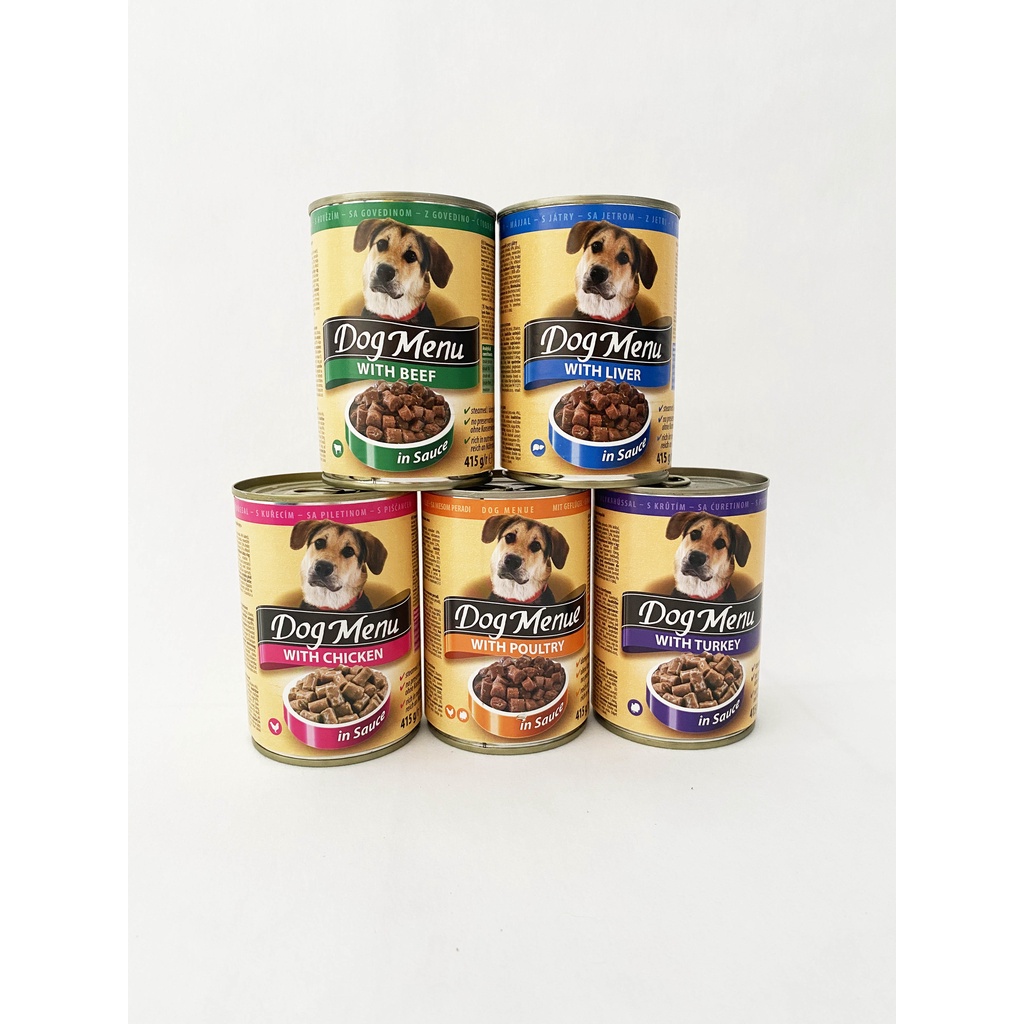 Dog Menu Kaleng 415 gr - Makanan Basah Anjing Dog Menue Dog Food Canned