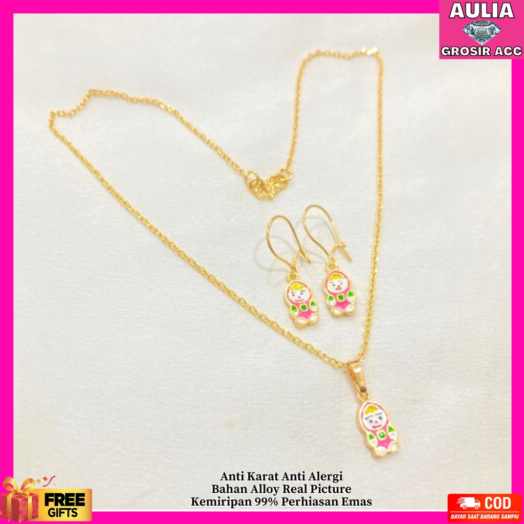 Perhiasan Anak Perhiasan Anak Satu Set Aksesoris Kalung Titanium Wanita Kalung Titanium  SPA-08