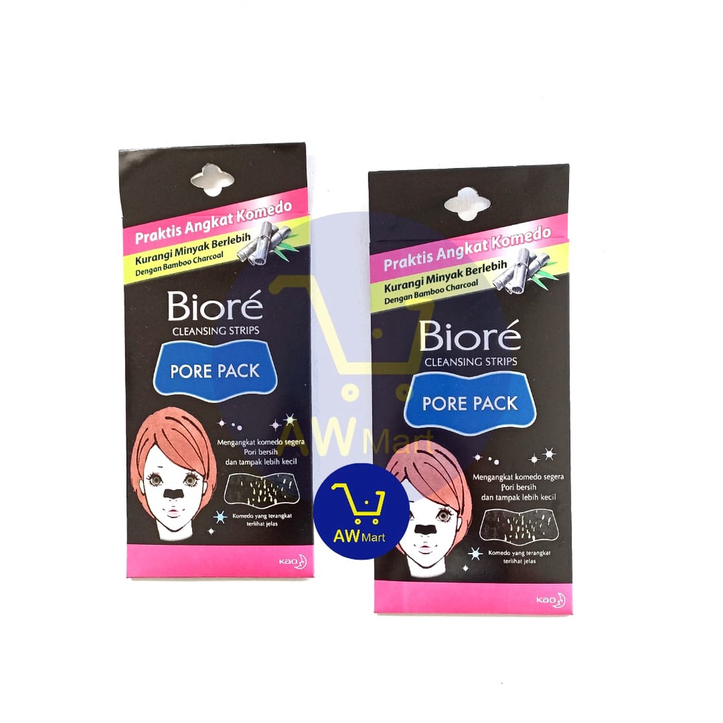 BIORE PORE PACK ISI 4 LEMBAR - CLEANSING STRIPS