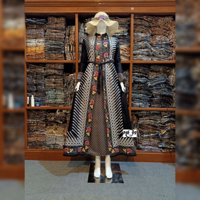 Gamis Batik Wanita Model 2019 / Gamis Katun Prima Halus Orriginal Batik Pekalongan