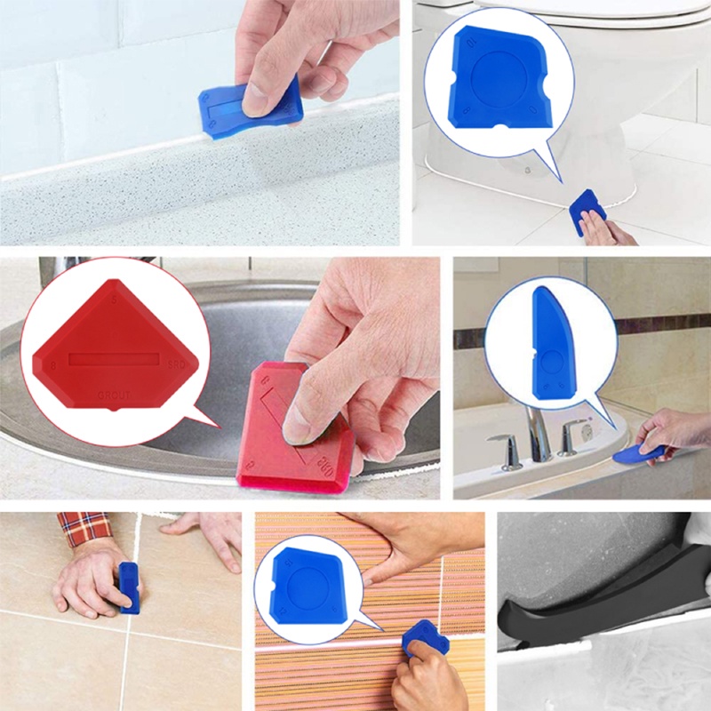 10 Pcs glue scraper alat Set Sekop Pengikis Pembersih Lem Kaca Untuk Alat Jahit/Caulk Finisher Grout Kit Tools Set Accessories