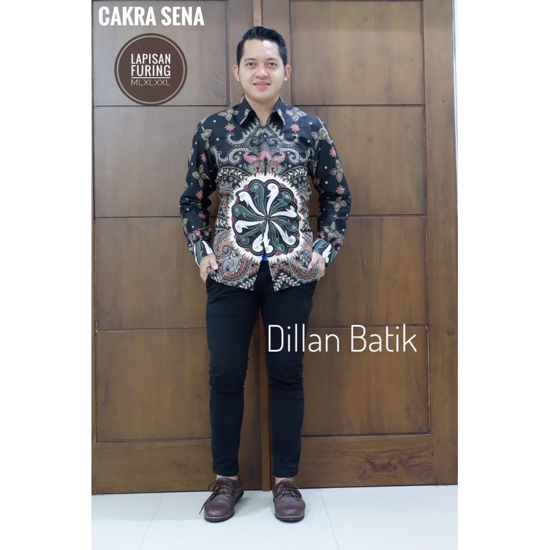 Cakra Sena Kemeja Batik Pria Lengan Panjang by Dillan Batik