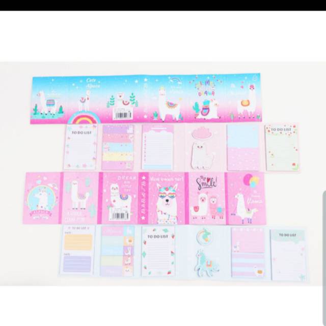 

Sticky note/ sticky note lucu/ sticky note murah/ sticky note unik/ memo murah/ memo lucu/ memo unik/ sticky note lipat/ sticky note alpaca