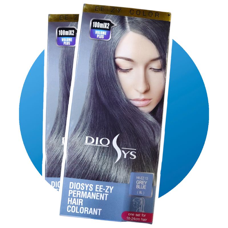 Cat Rambut Diosys Warna Grey Blue