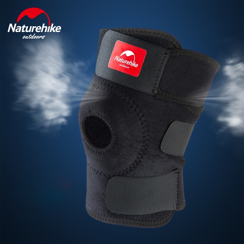 Naturehike Adjustable Kneepad Power Brace - NH15A001-M - Black