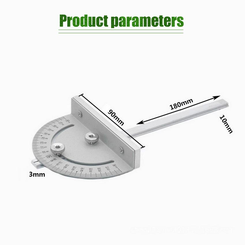 Penggaris Busur Mini Gergaji Meja Table Saw Circular Router T-slot Carpenter Tool Mesin Potong Mini