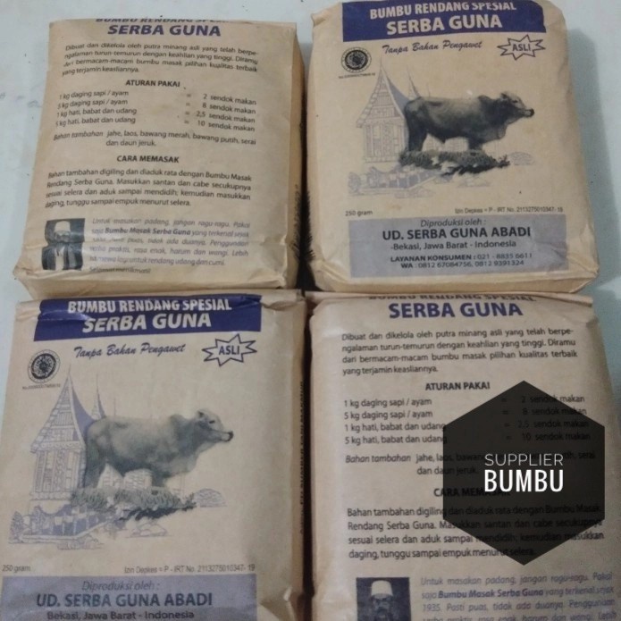 

Bumbu Rendang Spesial - 1Kg / Serba Guna 022
