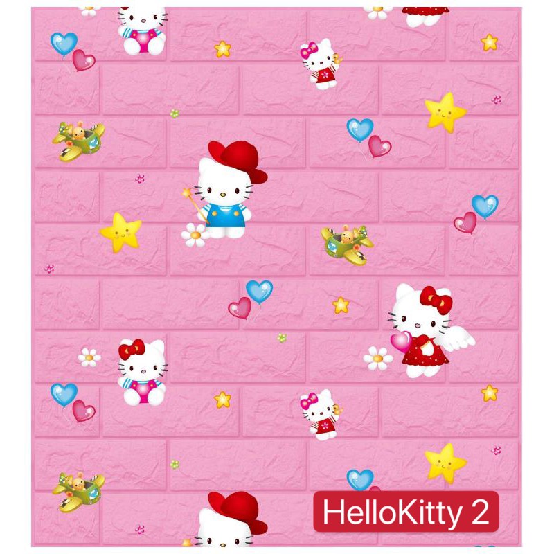 Wallpaper Dinding 3D WALLFOAM 70X77 CM·High Quality-HELLOKITTY 2