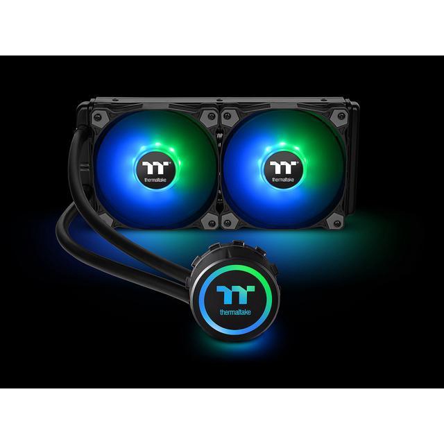 Water Cooler Thermaltake 3.0 Cooling 240mm ARGB AURA Sync Mobo RGB PWM Fan Intel AMD Processor CPU R