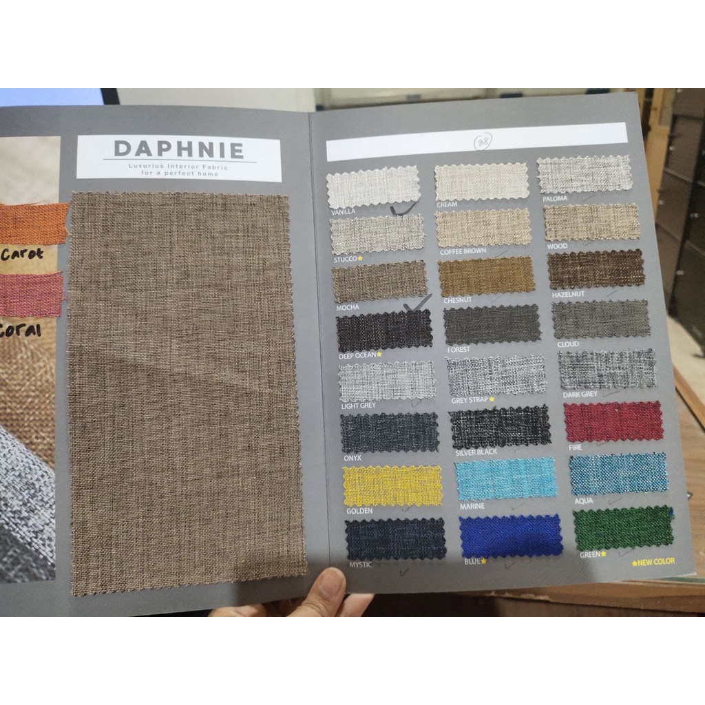 Kain Sofa Elegant / kain kagawa/ kain kanvas /Kain Kursi/Kain Jok/Sarung Bantal sofa Daphnie