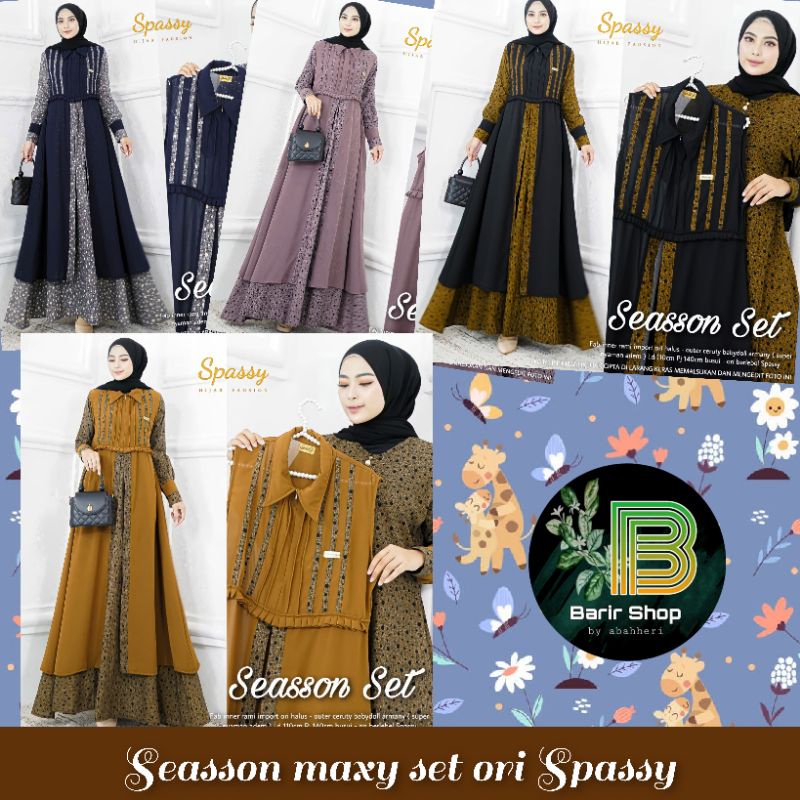 [Ready Stok] Seasson + Furla + Zalora maxy set + Banni+ Melvin maxy+ Khodijah ori Spassy ceruty/ wol